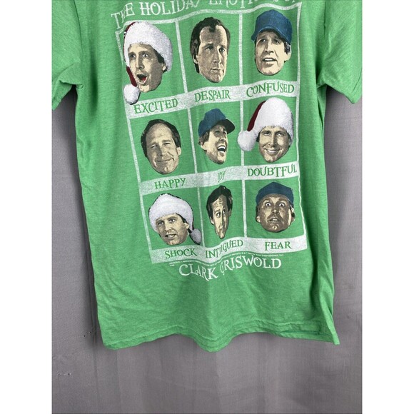 Holiday Emotions Of Clark Griswold Sz M Green National Lampoons T-Shirt - Picture 5 of 9